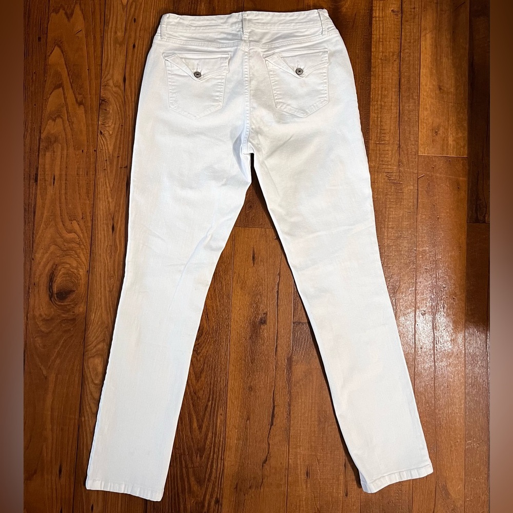Vintage America Wonderland Slim Straight Jeans Size 8R/29 White.